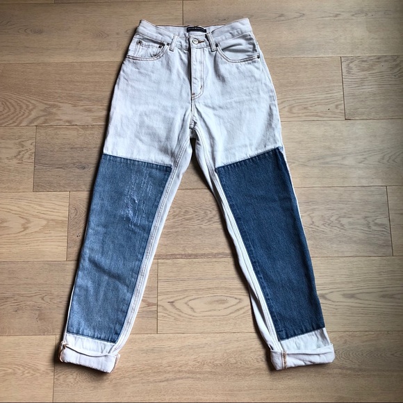 Brandy Melville Denim - RARE Brandy Melville reverse kenzo jeans